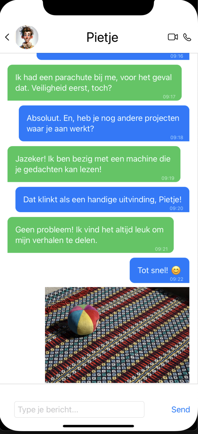 Social app like whats app with texts and images plus interaction